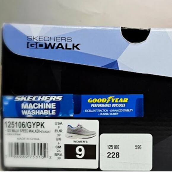 Skechers Women's GO WALK Speed Walker Stardust Shoes Size 9 NWT - Picture 8 of 8